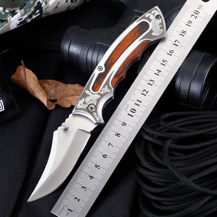 Flag Village Portable Outdoor Camping Survival Folding Knife