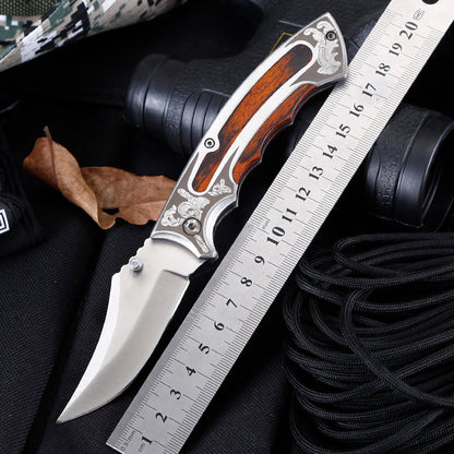 Flag Village Portable Outdoor Camping Survival Folding Knife
