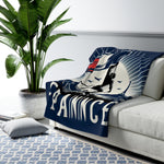 Flag Village France Sporting Flag Sherpa Fleece Blanket FRA0010