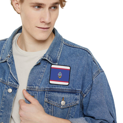 Flag Village Guam Flag Embroidery Iron-On Patches