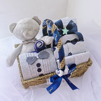 Flag Village Newborn Boy Baby Clothes Set Gift Box Autumn And Winter