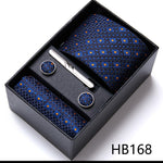 Flag Village Men's Business Formal Tie Six-piece Set Gift Box