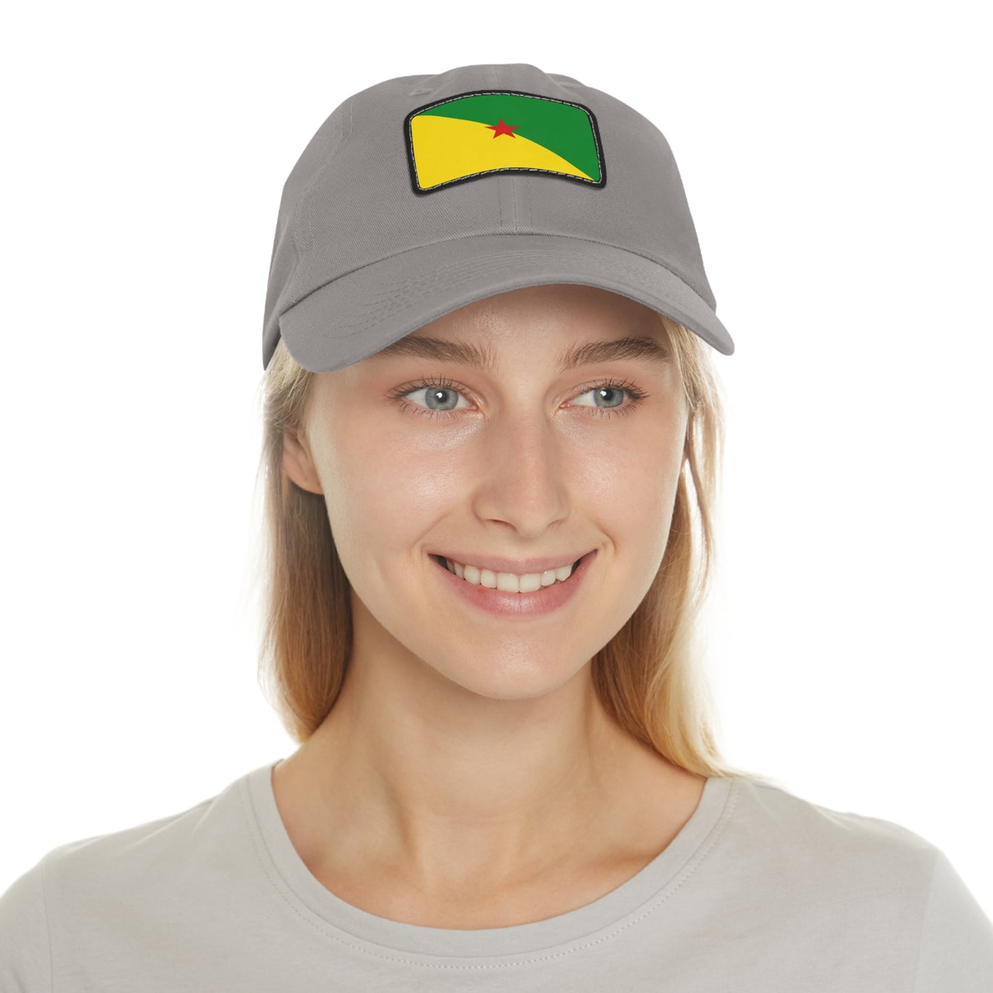 Flag Village Guiana(French Guiana) Flag Hat Cap with Leather Patch