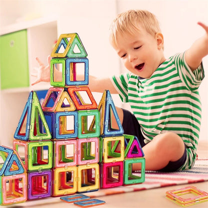 Flag Village Magnetic Building Blocks DIY Magnets Toys For Kids Designer Construction Set Gifts For Children Toys