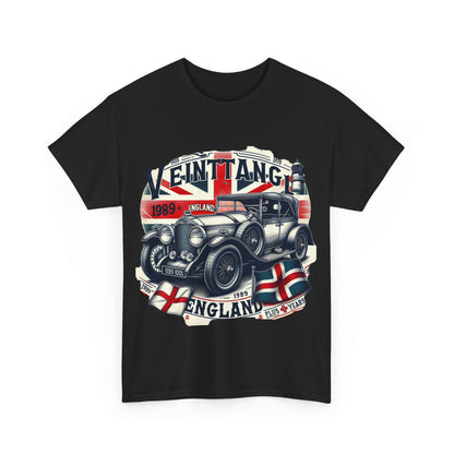 Flag Village UK Vintage Car Flag T-SHIRT Heavy Cotton Tee UK0006