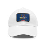 Flag Village USA North Dakota State Flag Hat Cap with Leather Patch