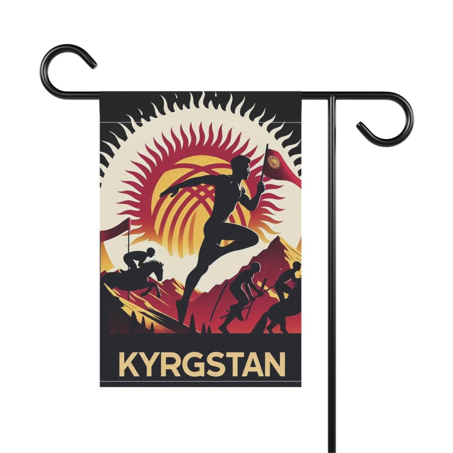 Flag Village Kyrgyzstan Flag Sporting Garden & House Banner KGZ0003