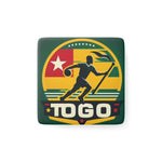 Flag Village Togo National Flag Magnet 2"x2"