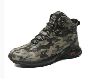Flag Village Large Size High-top Hiking Shoes Men's Winter Outdoor Men's Sports Shoes Hiking Shoes
