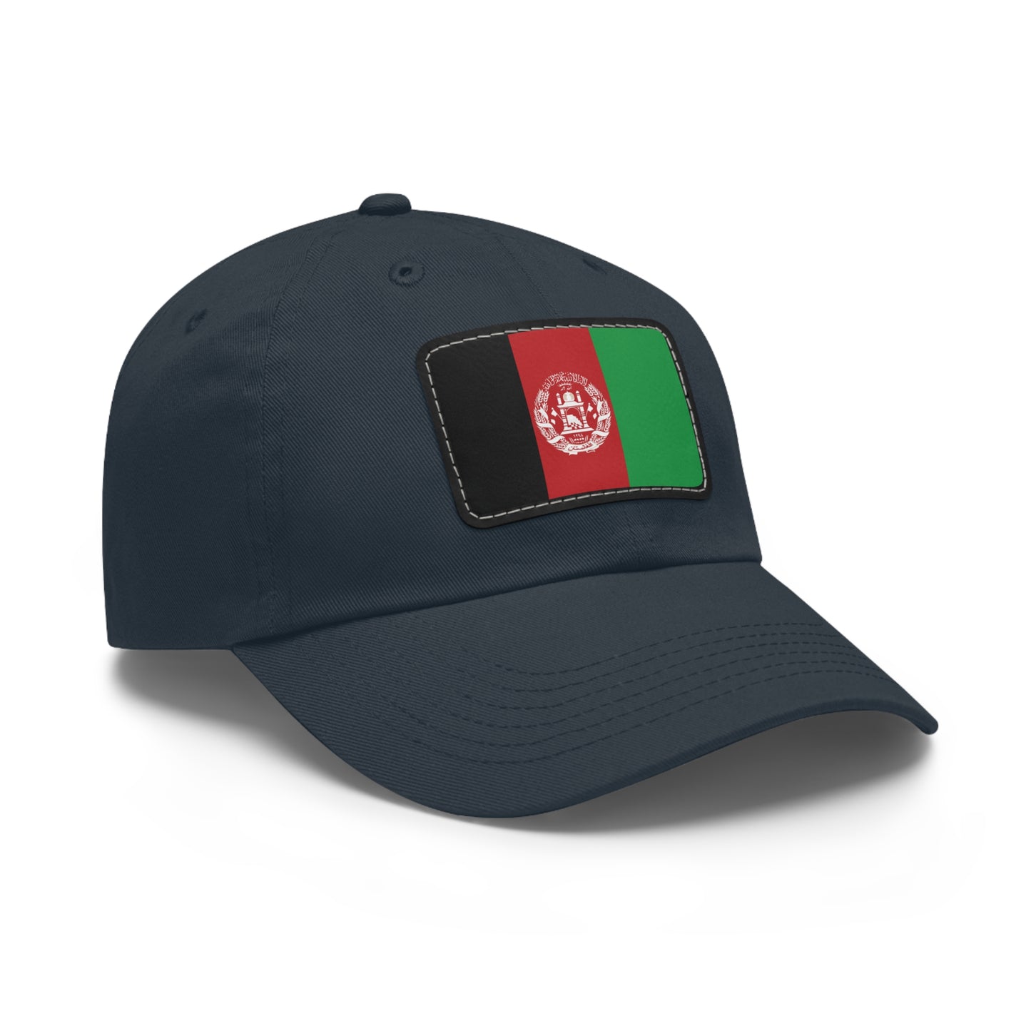 Flag Village Afghanistan Flag Hat Cap with Leather Patch