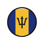 Flag Village Barbados Flag Embroidery Iron-On Patches