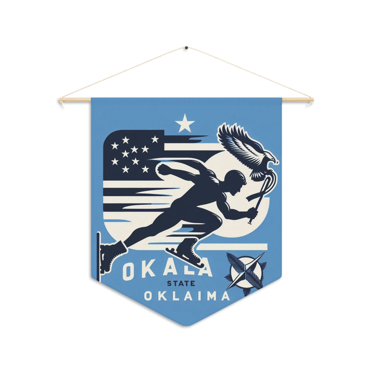 Flag Village Oklahoma State Flag Pennant Sporting Home Wall decoration OK0001