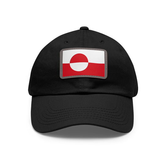 Flag Village Greenland Flag Hat Cap with Leather Patch