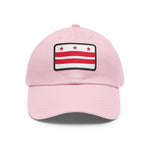 Flag Village USA District of Columbia State Flag Hat Cap with Leather Patch
