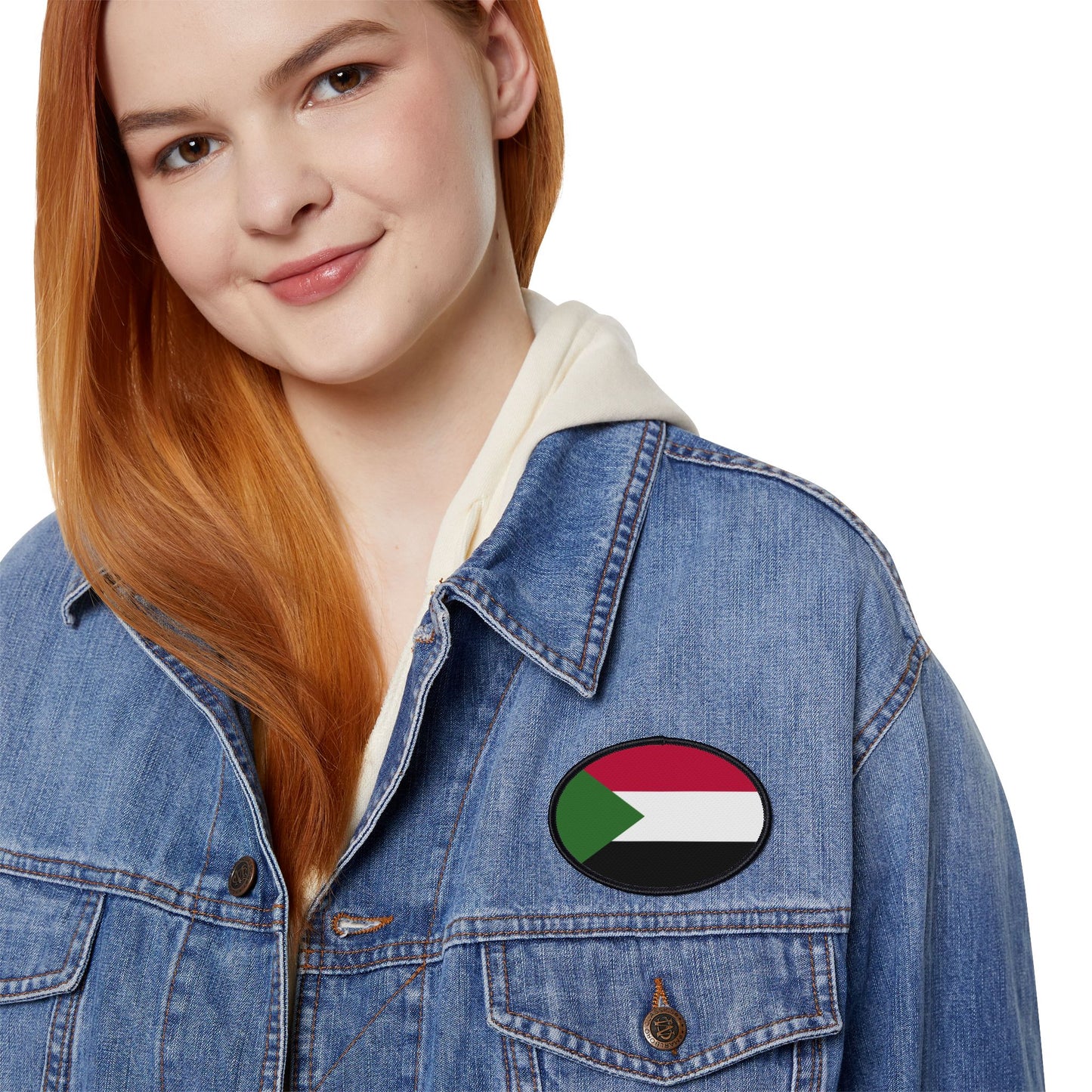 Flag Village Sudan Flag Embroidery Iron-On Patches