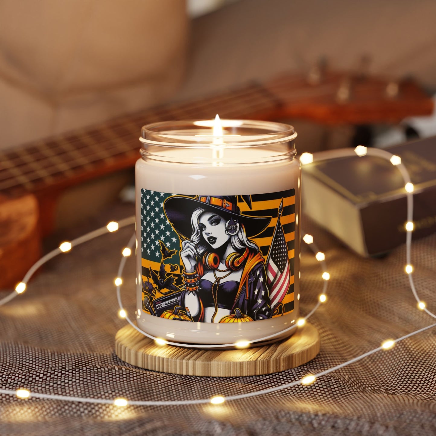 Flag Village Halloween Pretty Witch Scented Soy Candle, 9oz HW0021