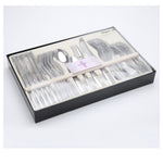 Flag Village 24 PCS Flatware Set Cutlery Dinnerware Spoon Knives Gift Box