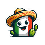 Flag Village USA Mexico Flag Stickers 2", 3", 4", 6" MX01
