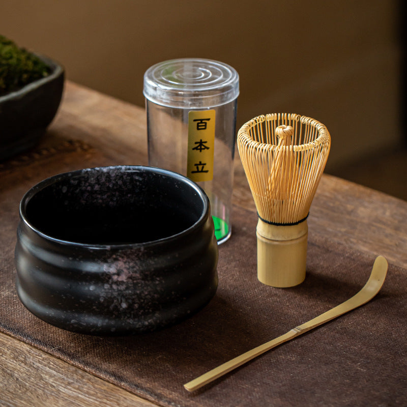 Flag Village Tea Bowl Matcha Brushing Tea Tool Set Japanese Gift Box