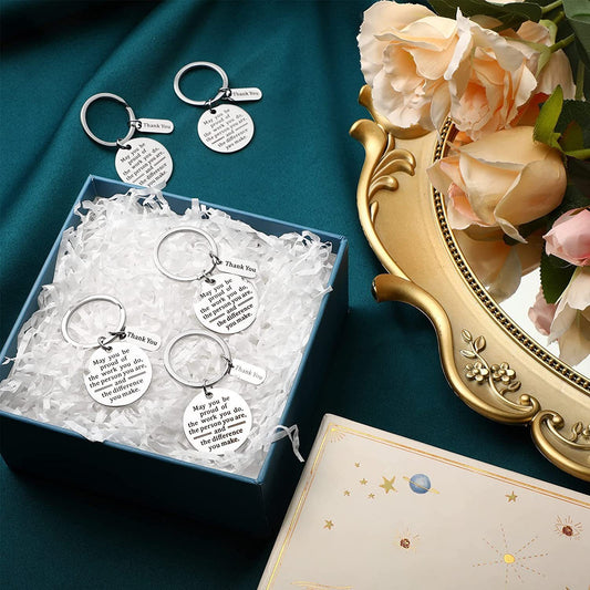 Flag Village Stainless Steel Key Ring Encourage And Thank Colleagues For Their Friendship Gifts