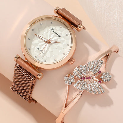 Flag Village Women's Five-piece Gift Box Quartz Wrist Watch