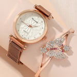 Flag Village Women's Five-piece Gift Box Quartz Wrist Watch