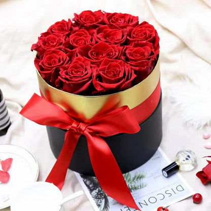 Flag Village Immortal Flower Hug Bucket 18 Roses Box Mother's Day Tanabata Valentine's Day Gift