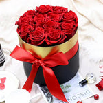 Flag Village Immortal Flower Hug Bucket 18 Roses Box Mother's Day Tanabata Valentine's Day Gift