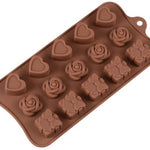 Flag Village Silicone Chocolate Brown Love Heart Mold Gift Box