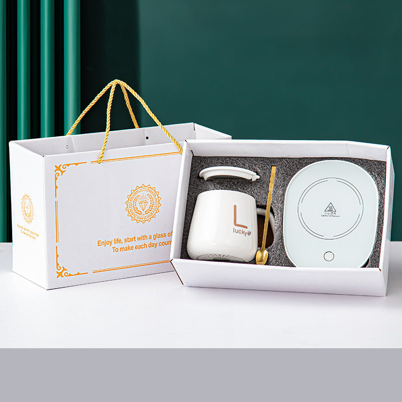 Flag Village Constant Temperature Ceramic Mark Cup Set Gift Box