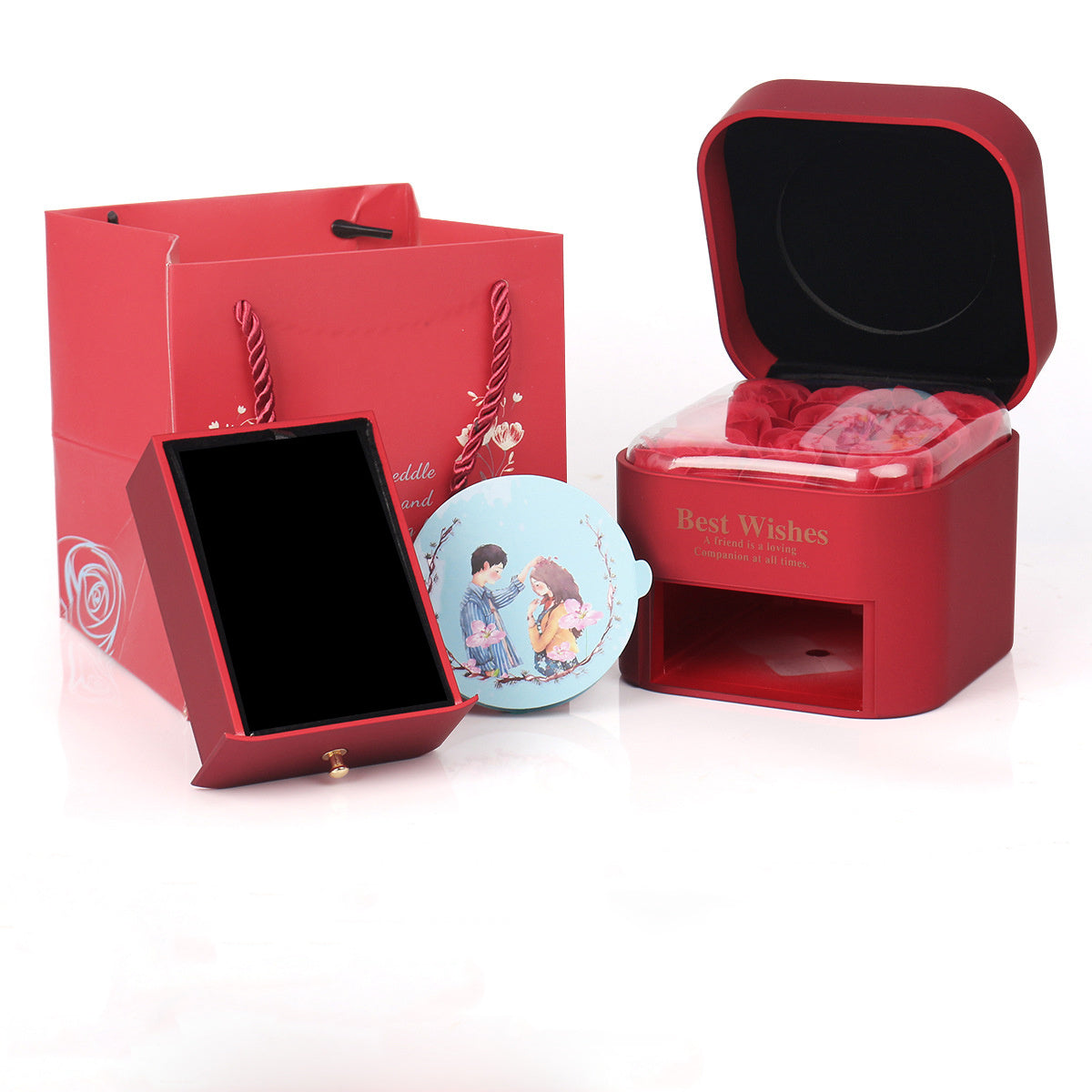Flag Village Tanabata Romantic Valentine's Day Ring Pendant Gift Box