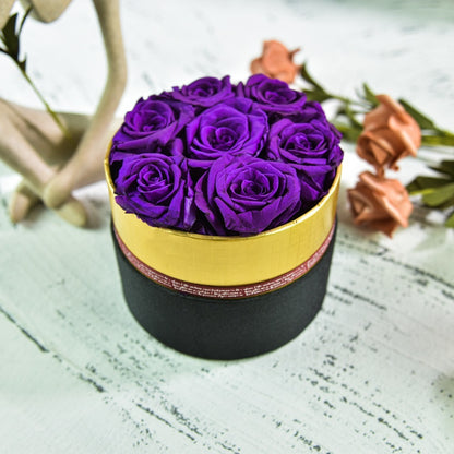 Flag Village Preserved Flower Rose Hug Bucket Christmas Gift Box