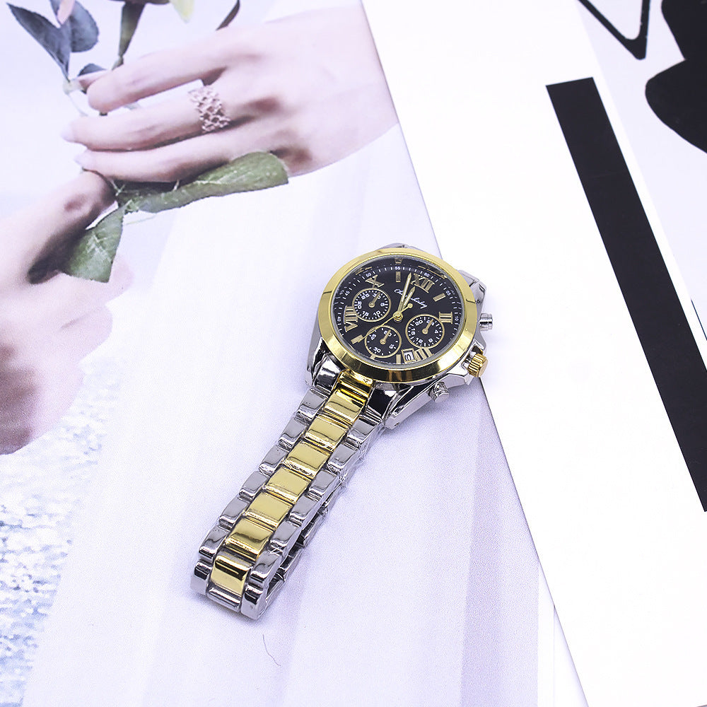 Flag Village With Box Fashion Couple Bracelet Watch Set Gift