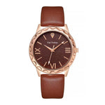 Flag Village Glitter Face Simple Fashion All-match Belt Women's Watch Gift Box Suit Quartz Wrist Watch