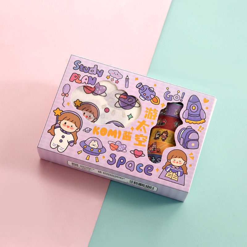 Flag Village Paper Tape Hand Account Gift Box Set