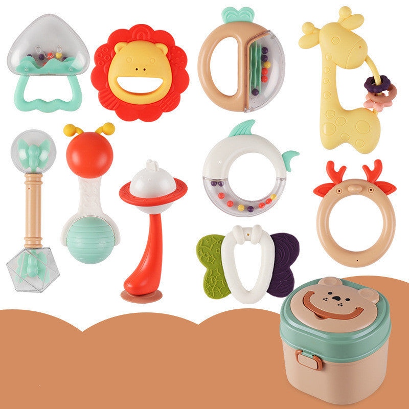 Flag Village Baby Rattle Plastic Toy Gift Box Set