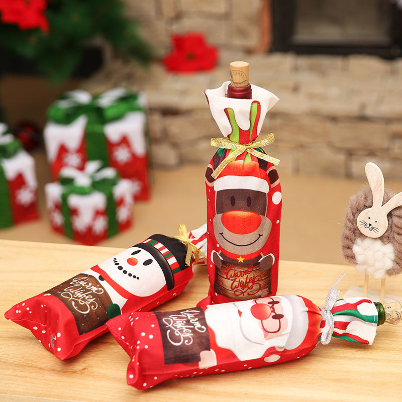Flag Village New Christmas Decorations Wine Gift Box Table Supplies