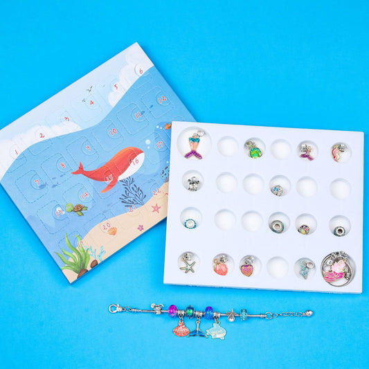 Flag Village New Year Countdown Children's Gift Set Underwater World Animal Cartoon Pendant Bracelet Blind Box