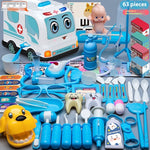 Flag Village Children's Doctor Toy Set Tool Medical Box