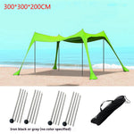 Flag Village Beach sun shade arbor