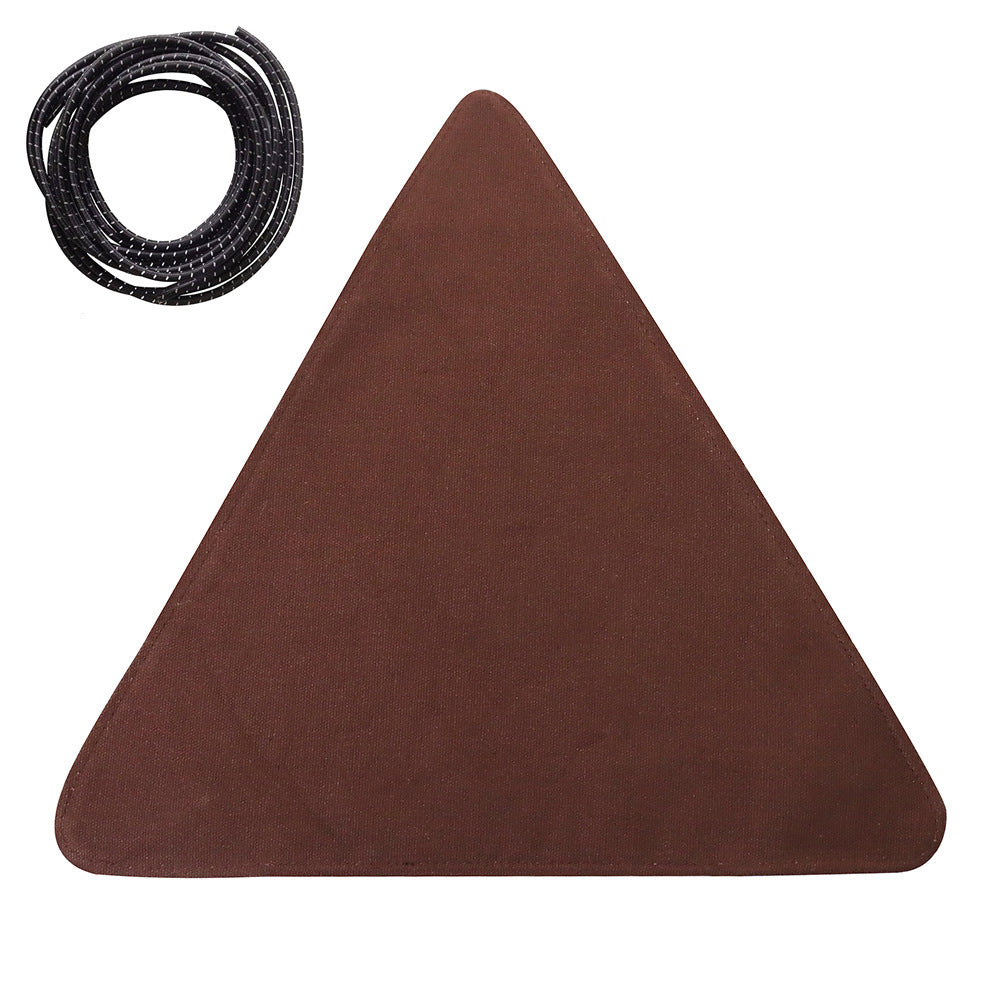 Flag Village Folding Portable Camping And Hiking Trip With Triangular Fabric Stool