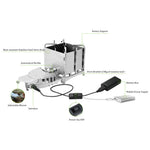 Flag Village Outdoor Portable Stainless Steel Wood Stove Folding Camping