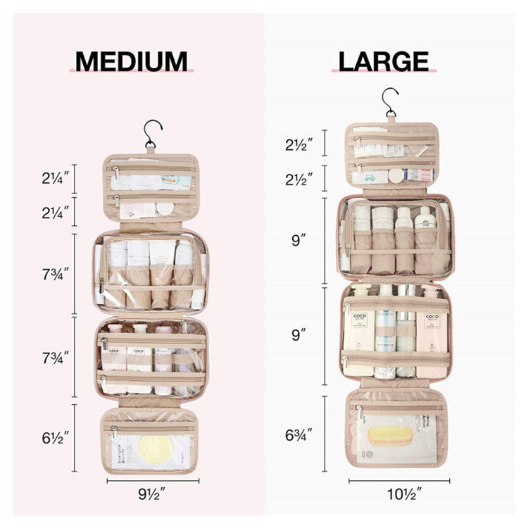 Flag Village Amazon Wash Bag Hanging Travel Makeup Storage Box Portable Clear Cosmetic Bag Travel Toiletry Set
