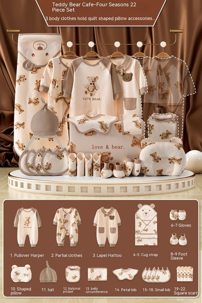 Flag Village Newborn Gift Box Newborn Baby Meeting Etiquette Clothes Suit
