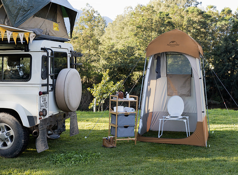 Flag Village Single Person Sun Protection Folding Changing Shed Mobile