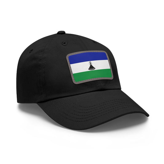 Flag Village Lesotho Flag Hat Cap with Leather Patch