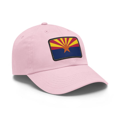 Flag Village USA Arizona State Flag Hat Cap with Leather Patch
