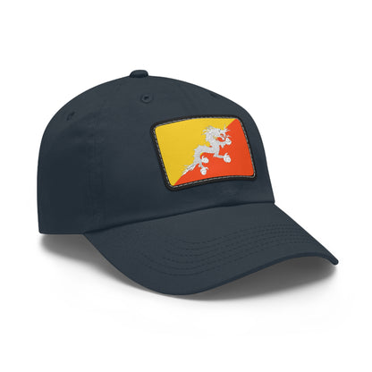 Flag Village Bhutan Flag Hat Cap with Leather Patch