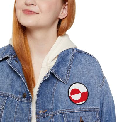 Flag Village Greenland Flag Embroidery Iron-On Patches