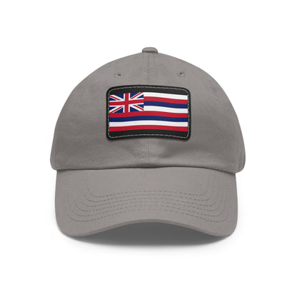 Flag Village USA Hawaii State Flag Hat Cap with Leather Patch